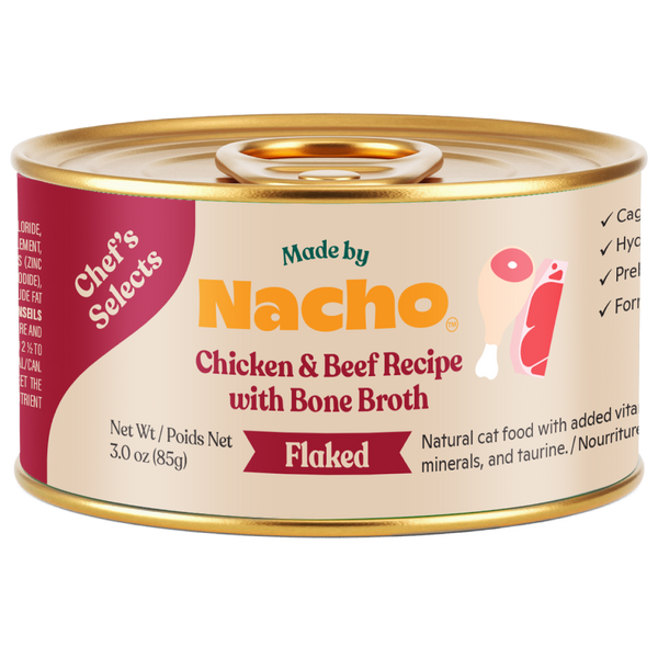 Flaked Chicken & Beef