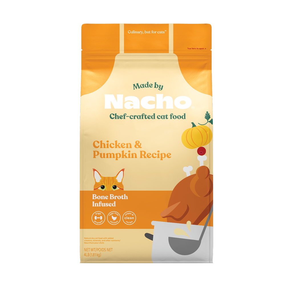 angie love fish net Bone Broth Infused Kibble Cage-Free Chicken & Pumpkin Recipe – Made By Nacho