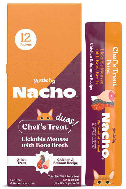 Lickable Mousse Treats Chicken and Salmon Duo