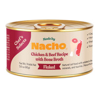 Made by Nacho Flaked Chicken & Beef Wet Cat Food