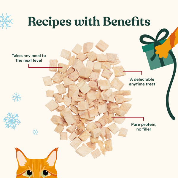 Holiday Freeze-Dried Chicken Breast Treats