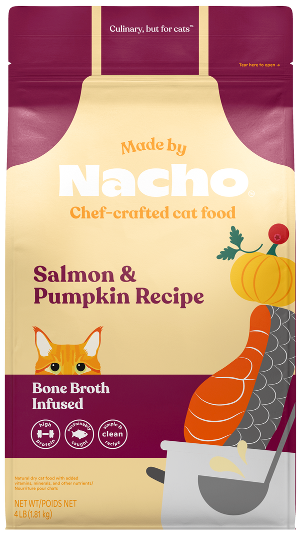 Bone Broth Infused Kibble Sustainably Caught Salmon & Pumpkin Recipe