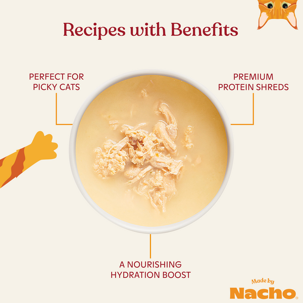 Homestyle Bone Broth with Cage-Free Chicken Shreds – Made By Nacho